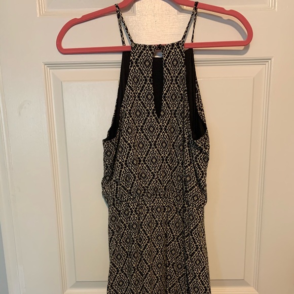 Black and Cream Printed Dress - Picture 3 of 4